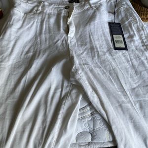 NYDJ linen white pants size 16 (brand new)